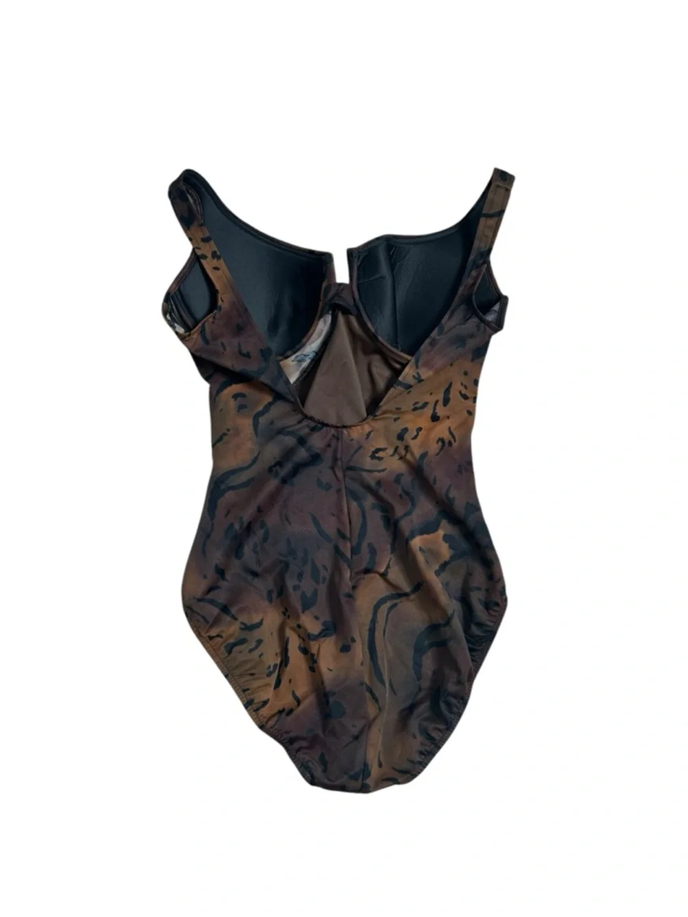 Miraclesuit Vintage Brown and Black Animal Print One-Piece Slimming Swimsuit 16